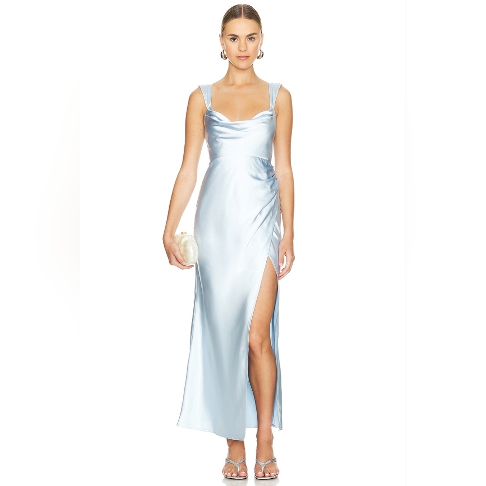 NWT- Runaway the Label X Revolve Havanna Maxi Dress In Blue Sz XS